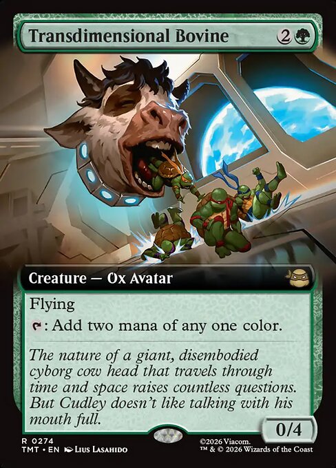Transdimensional Bovine (Extended Art) (Foil) - TMT - 274