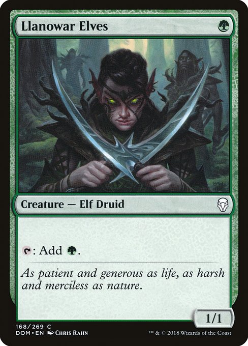 Llanowar Elves - DOM - 168
