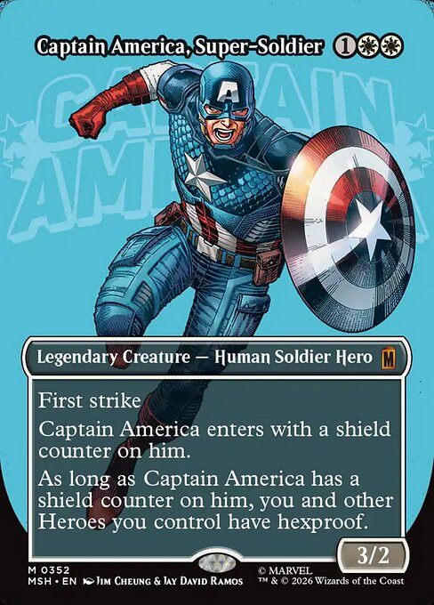 Captain America, Super-Soldier (Borderless) (0352) - MSH - 352