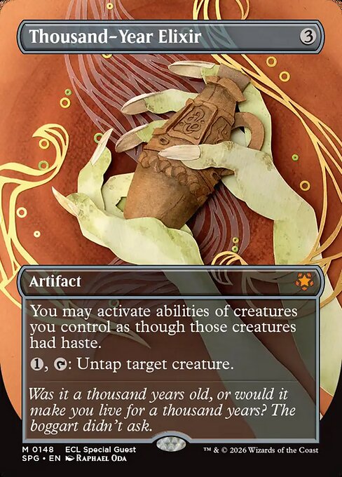 Thousand-Year Elixir (Borderless) (Foil) - SPG - 148