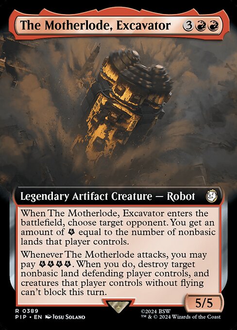 The Motherlode, Excavator (Extended Art) (Foil) - PIP - 389