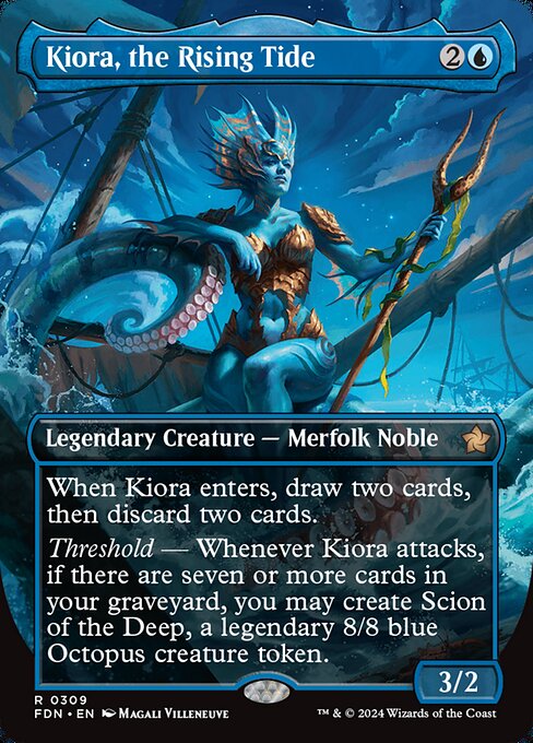 Kiora, the Rising Tide (Borderless) - FDN - 309