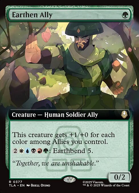 Earthen Ally (Extended Art) (Foil) - TLA - 377