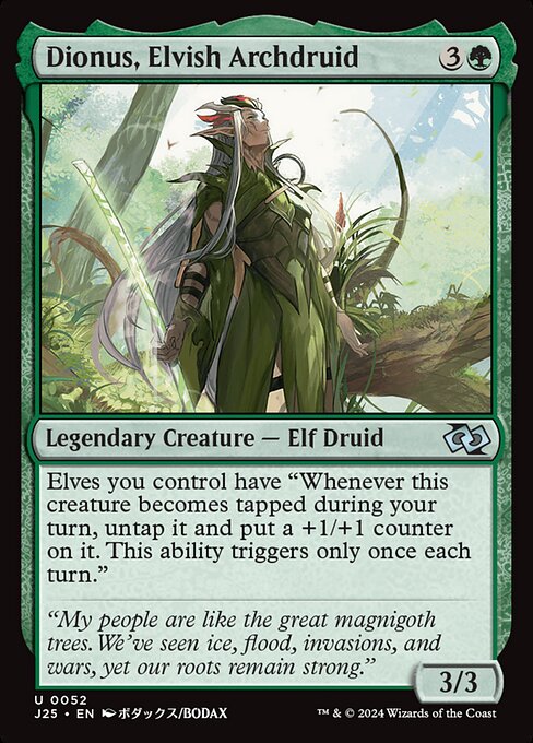 Dionus, Elvish Archdruid (Anime) - J25 - 52