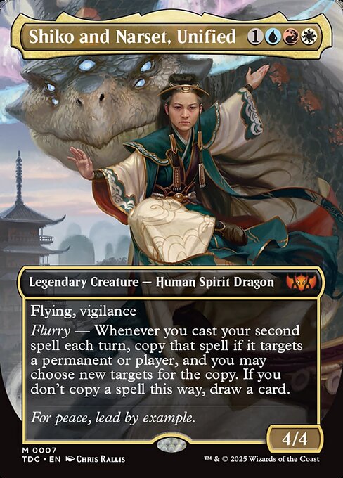 Shiko and Narset, Unified (Borderless) (Foil) - TDC - 7