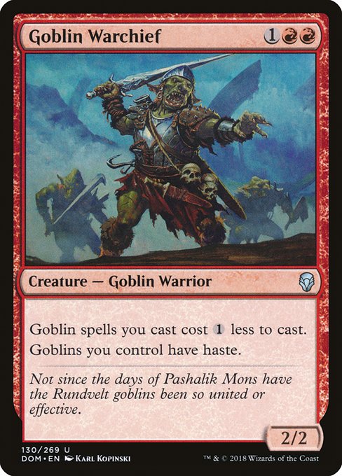 Goblin Warchief - DOM - 130