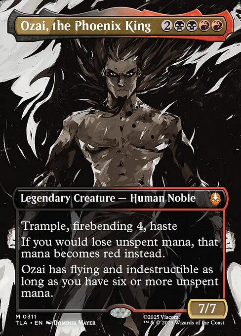 Ozai, the Phoenix King (0311) (Borderless) (Foil) - TLA - 311