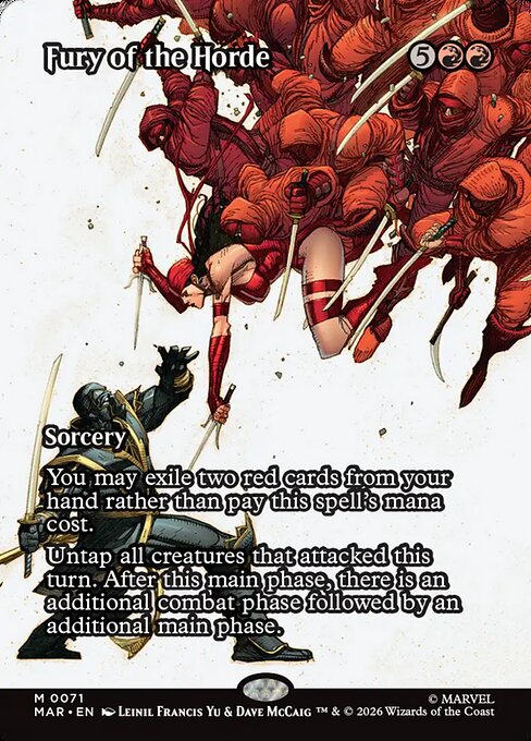 Fury of the Horde (Borderless) (Foil) - MAR - 71