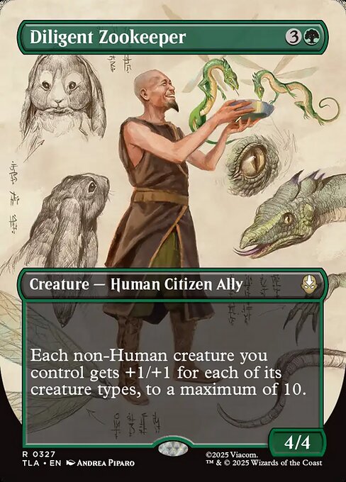 Diligent Zookeeper (Borderless) (Foil) - TLA - 327