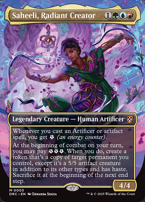 Saheeli, Radiant Creator (Borderless) (Foil) - DRC - 3