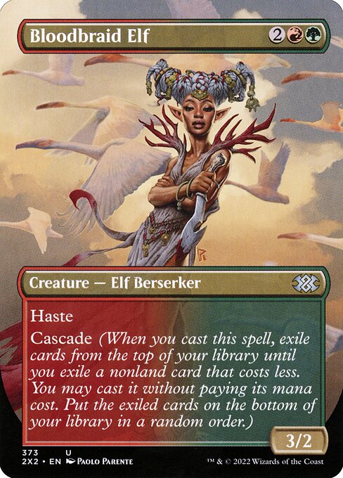 Bloodbraid Elf (Borderless) (Foil) - 2X2 - 373