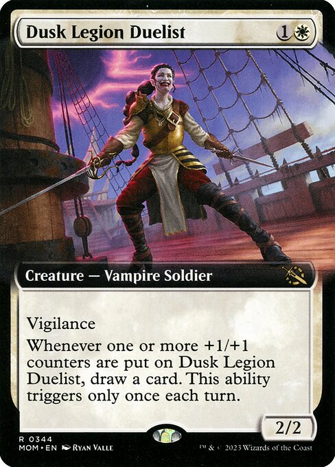 Dusk Legion Duelist (Extended Art) (Foil) - MOM - 344