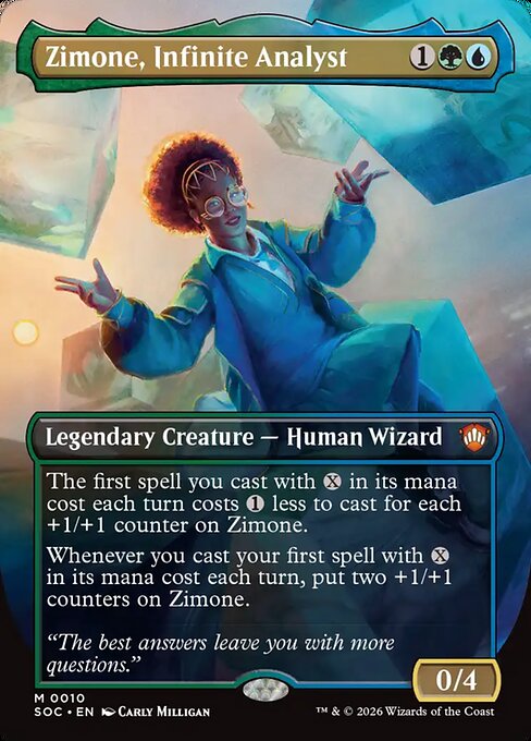 Zimone, Infinite Analyst (Borderless) (Foil) - SOC - 10