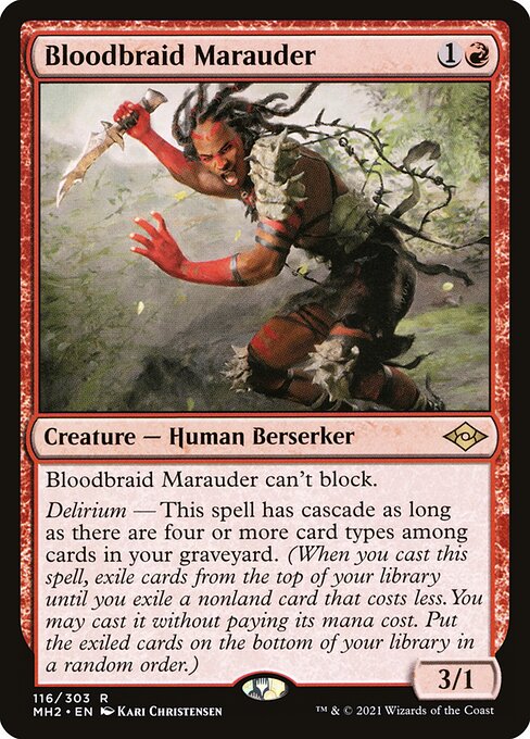 Bloodbraid Marauder (Foil) - MH2 - 116