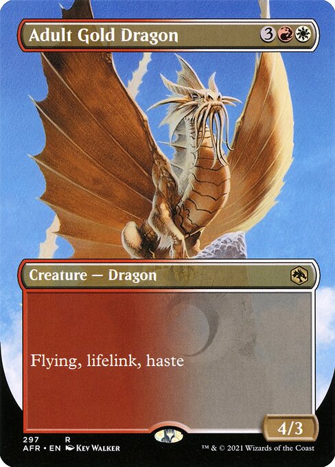 Adult Gold Dragon (Borderless) - AFR - 297