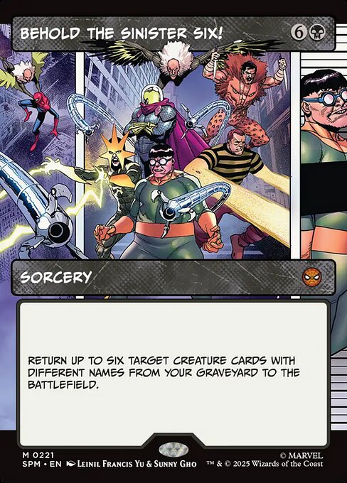Behold the Sinister Six! (Borderless) (Foil) - SPM - 221
