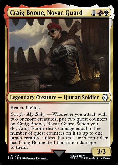Craig Boone, Novac Guard - PIP - 100