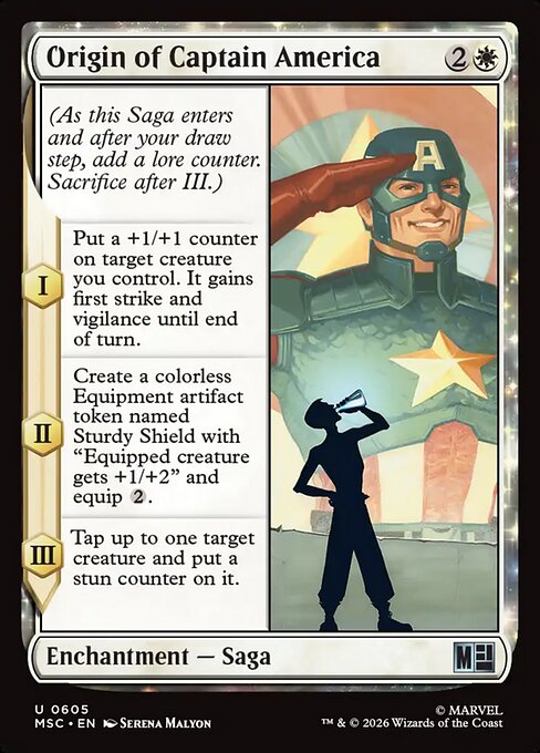 Origin of Captain America - MSC - 605