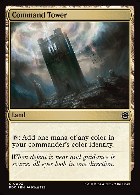 Command Tower (Foil) - FDC - 3
