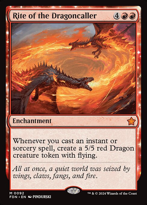 Rite of the Dragoncaller (Foil) - FDN - 92