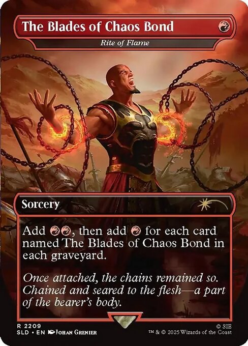 The Blades of Chaos Bond - Rite of Flame - SLD - 2209