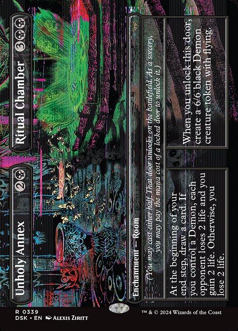 Unholy Annex // Ritual Chamber (Borderless) (Foil) - DSK - 339