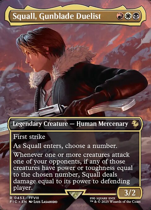 Squall, Gunblade Duelist (Borderless) (Foil) - FIC - 453