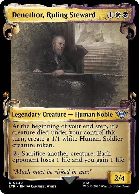Denethor, Ruling Steward (Showcase Scrolls) (Foil) - LTR - 649