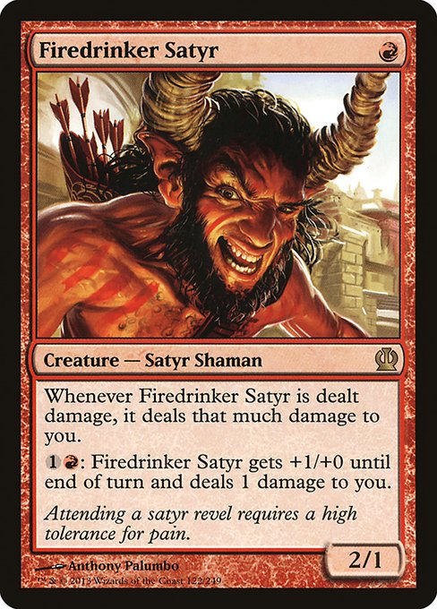 Firedrinker Satyr (Foil) - THS - 122