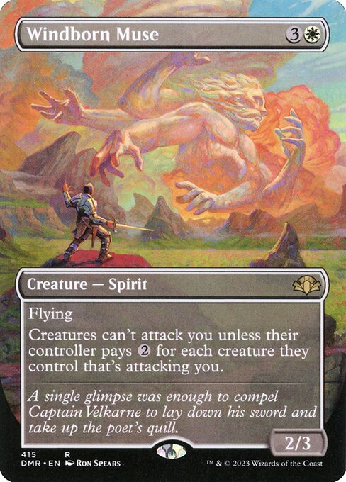 Windborn Muse (Borderless) (Foil) - DMR - 415
