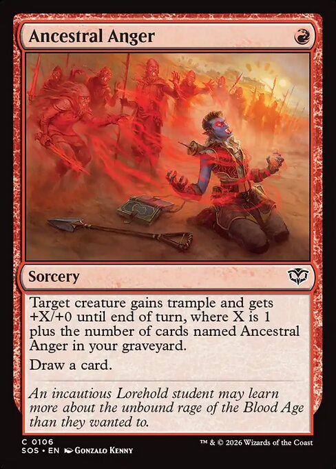 Ancestral Anger (Foil) - SOS - 106