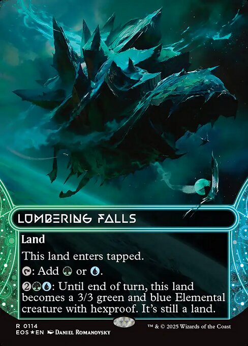 Lumbering Falls (0114) (Borderless) (Galaxy Foil) - EOS - 114
