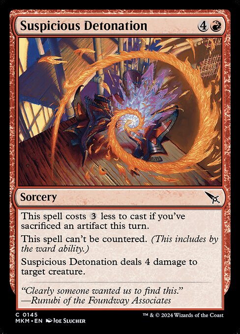 Suspicious Detonation - MKM - 145