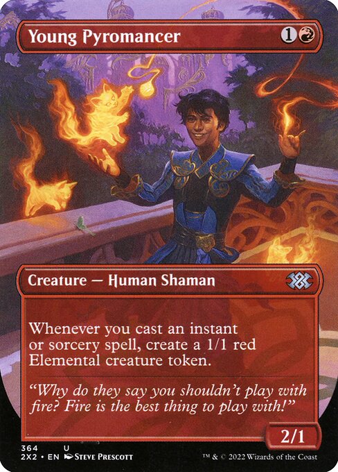 Young Pyromancer (Borderless) - 2X2 - 364