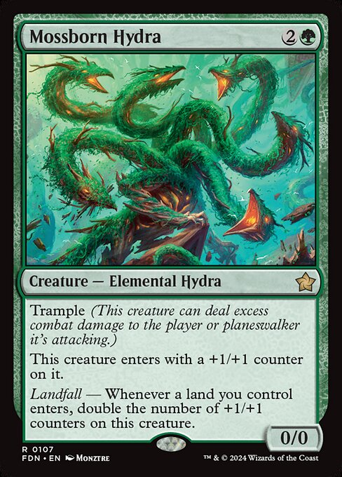 Mossborn Hydra (Foil) - FDN - 107