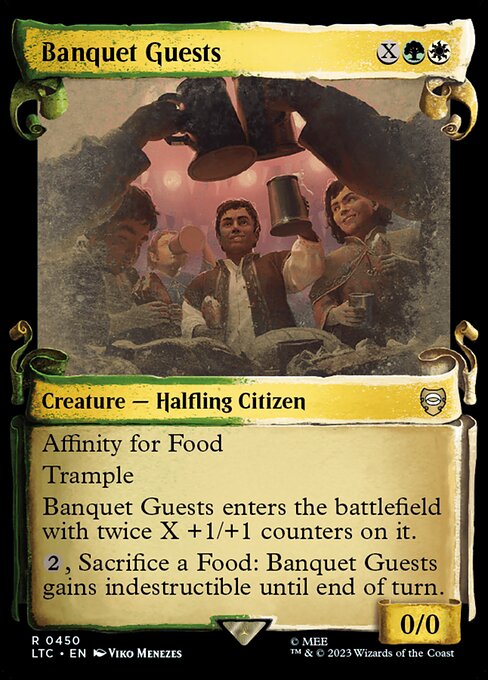 Banquet Guests (Showcase Scrolls) (Foil) - LTC - 450