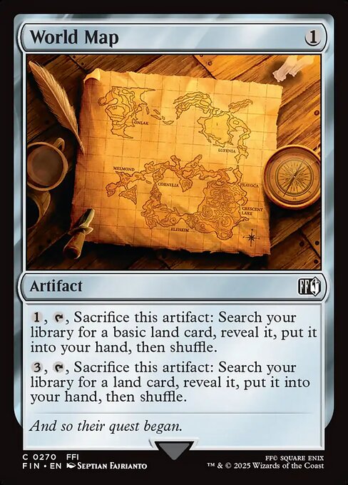 World Map (Foil) - FIN - 270