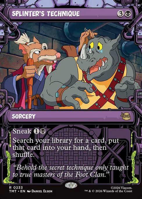 Splinter's Technique (Showcase) (Foil) - TMT - 233
