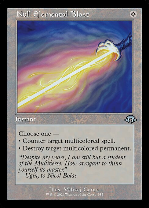 Null Elemental Blast (Retro Frame) - MH3 - 387