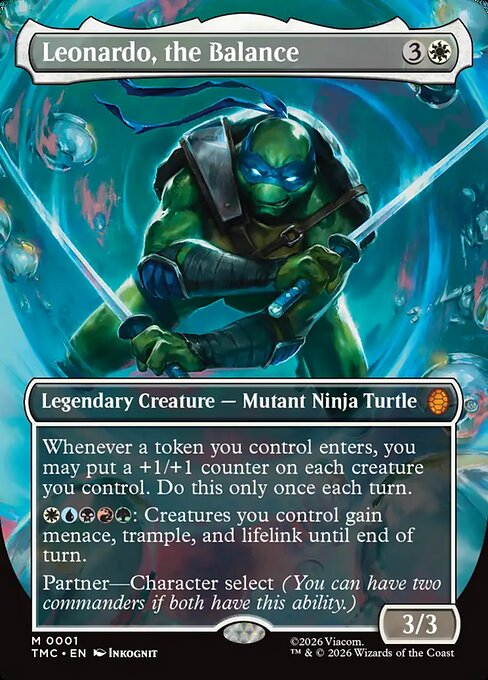 Leonardo, the Balance (0001) (Borderless) (Foil) - TMC - 1