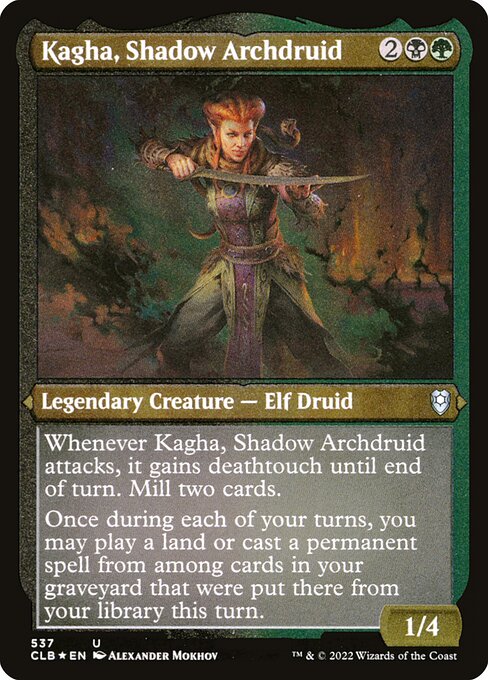 Kagha, Shadow Archdruid (Foil Etched) - CLB - 537