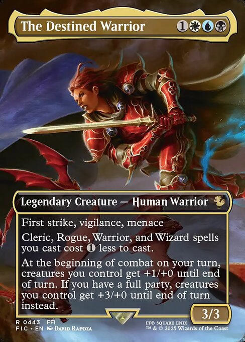 The Destined Warrior (Borderless) (Foil) - FIC - 443