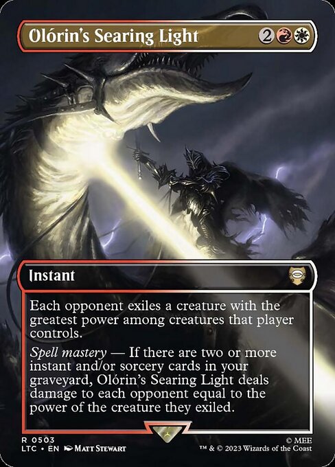 Olorin's Searing Light (Borderless) (Foil) - LTC - 503