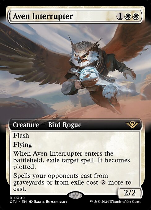 Aven Interrupter (Extended Art) (Foil) - OTJ - 309