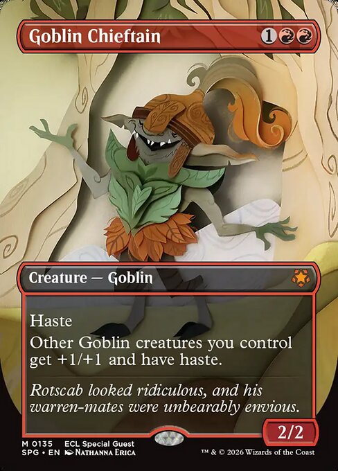 Goblin Chieftain (Borderless) (Foil) - SPG - 135
