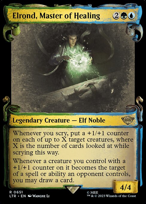 Elrond, Master of Healing (Showcase Scrolls) - LTR - 651