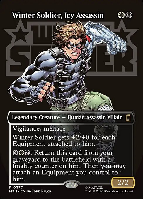 Winter Soldier, Icy Assassin (Borderless) - MSH - 377