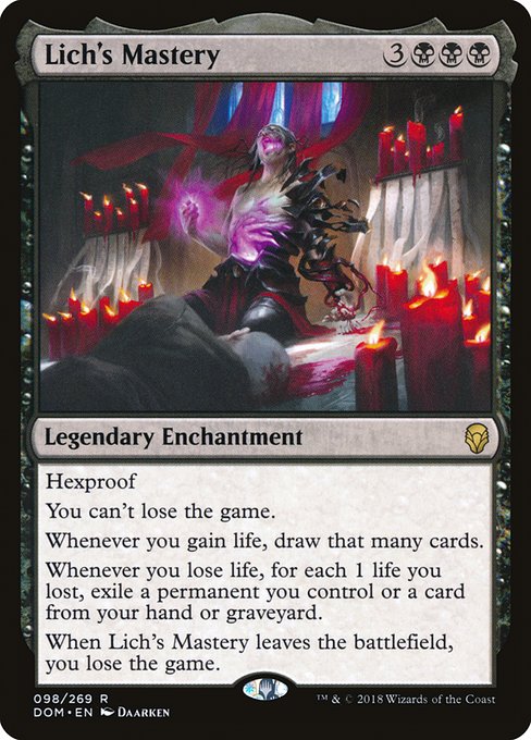 Lich's Mastery (Foil) - DOM - 98