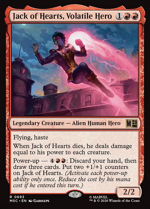 Jack of Hearts, Volatile Hero - MSC - 693