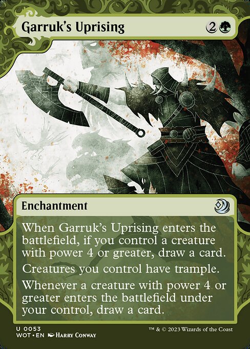 Garruk's Uprising (Foil) - WOT - 53